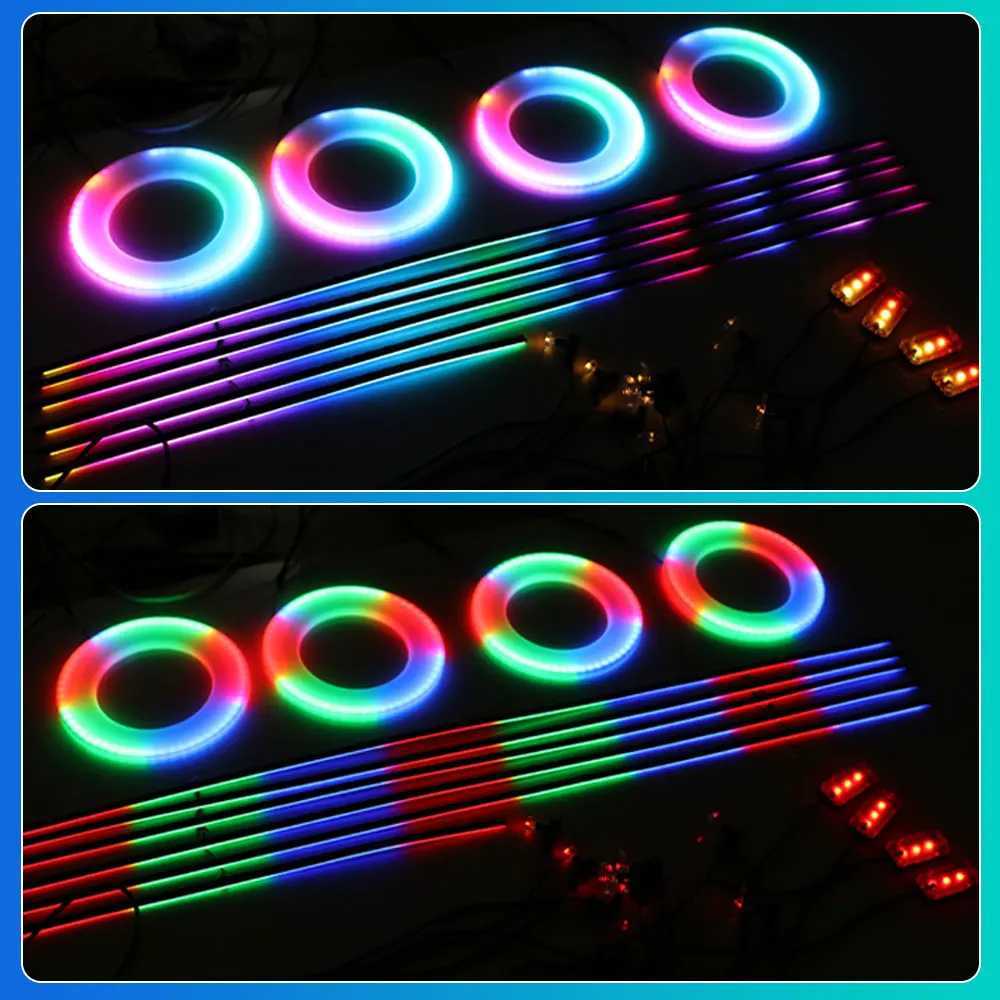 For 18/22 in 1 LED Car Interior Ambient Strip light Symphony Fiber Optic Atmosphere Lamp support APP Control Car AccessoriesLX241112