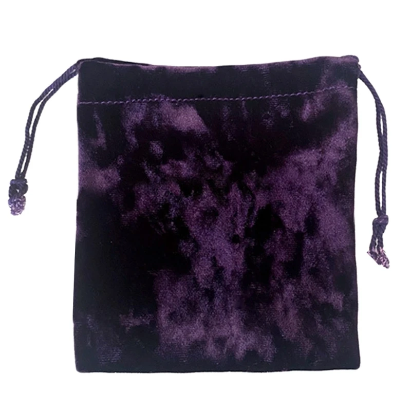 Velvets Tarot Drawstring Bag Jewelry Rune Pouches Organizers Dices Party Storage Bag for Tarot & Cards Easily Use