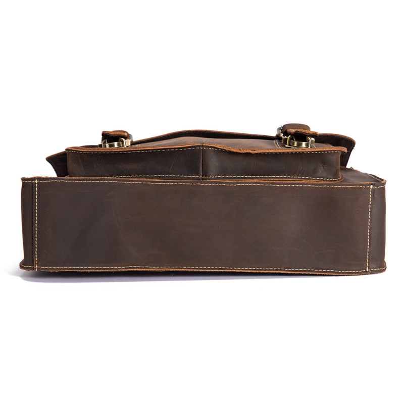 Leather Newsbirds Men's Shoulder Bag Genuine Messenger Crossbody For Men Male Working Tote Ipad fe80a