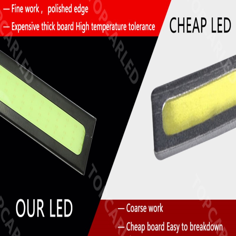 2pcs/pair Daytime Running Light DRL COB 17CM LED 12V White Waterproof DRL Bar LED Car Styling Auto Light Parking Lights Fog Lamp 93557 5 7a7da