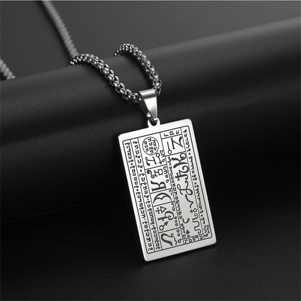 EUEAVAN The First Seal th and Books of Moses Necklaces Mystery Wicca Amulet Greatest Fortune Long Life Jewelry Gifts 5