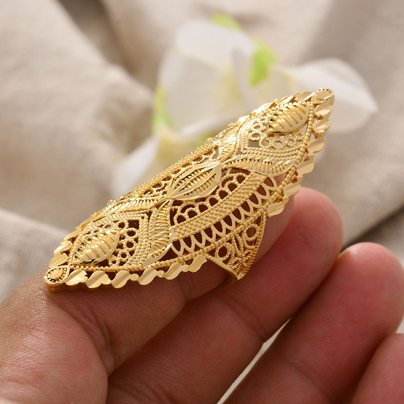 Gold Color Rings for Women Lady Jewelry Accessories Brithday Wedding Bride Party Gift 78787 5 76d22