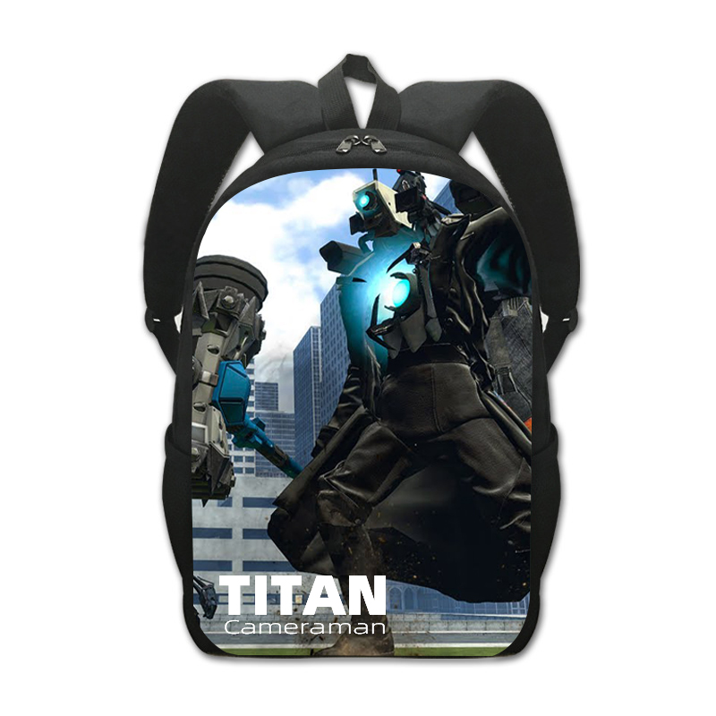 skibidi toilet Mochila Titan Cameraman Backpacks Bookbag Students School Bags Anime kid Rucksack Laptop Rucksack Shoulder Bag 2ff25