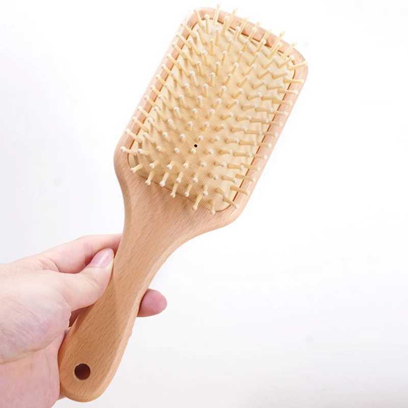 Wooden airbag comb professional anti hair loss massage brush hair brush scalp care W241112