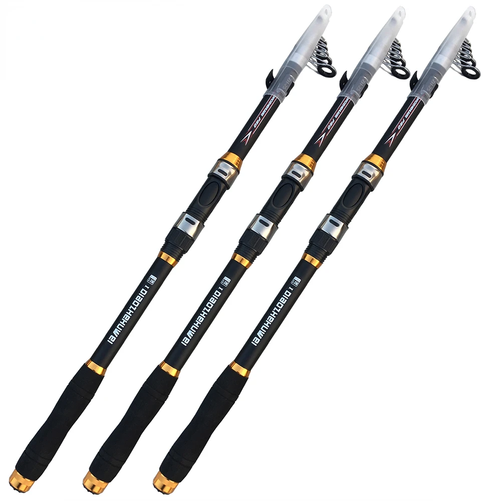 Telescopic Sea Fishing Rod Spinning Carp Feeder Travel Boats Ocean Fishing Pole Bait Weight 10-80g Super Hard 2.1M 2.4M 3M 3.6M