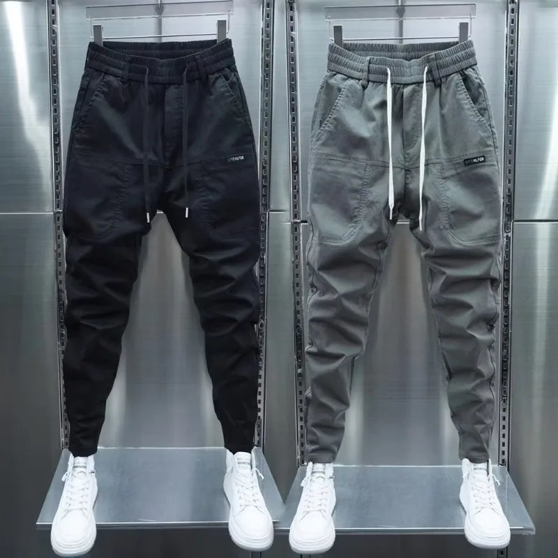 Spring Autumn Mens Trousers Janpan Fashion Streetwear Joggers Pants Men Casual Clothing Elastic Waist Sweatpants 241112