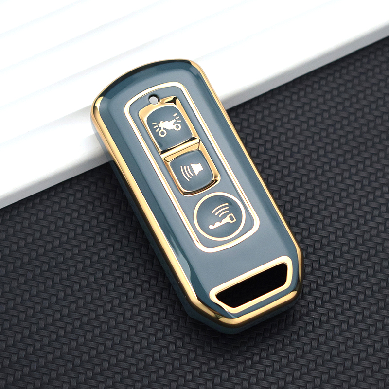 3 Buttons Auto Shell Fob Holder for Honda Xadv 350 Forza 750 300 Sh 350 PCX Remote Key Case Cover Protector Accessories a9d8a 5 ad33a