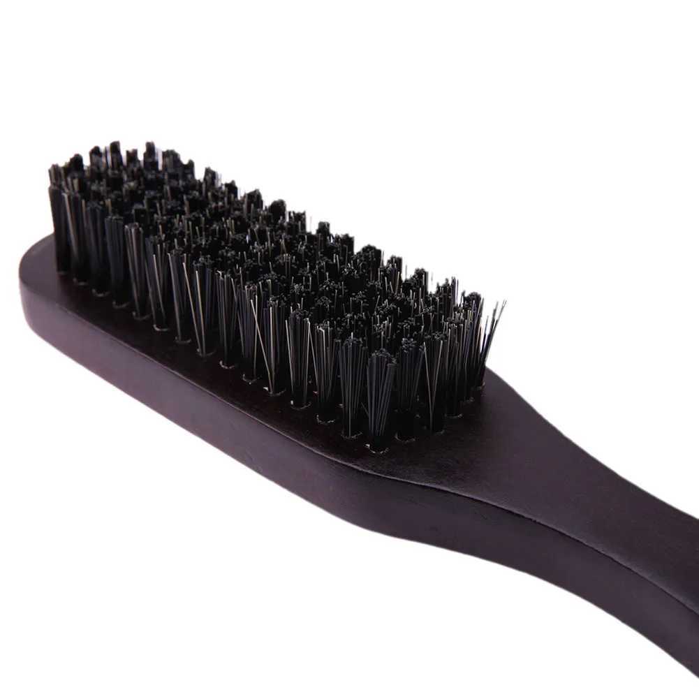 Wooden handle brush hard bristle comb suitable for men women salons hair styling beard combing W241112