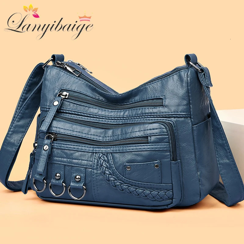Ladies Soft Leather Bags High Quality Purses And Handbags ner Crossbody Shoulder Bag For Women Sac A Main 241111