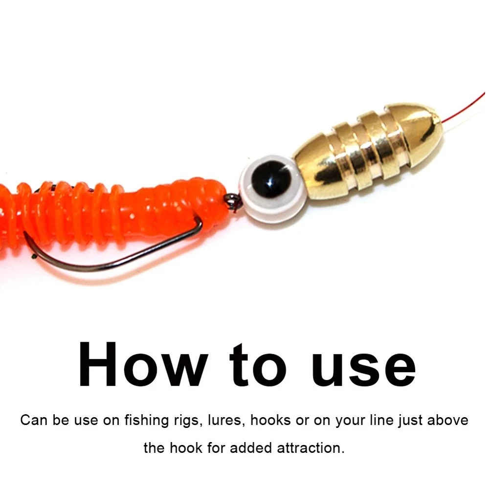 100pcs Fish Eye Fishing Beads Mixed Color Luminous Carolina Rigs Taxes Rigs Fishing Beads DIY Kit Bass Fishing Tackle