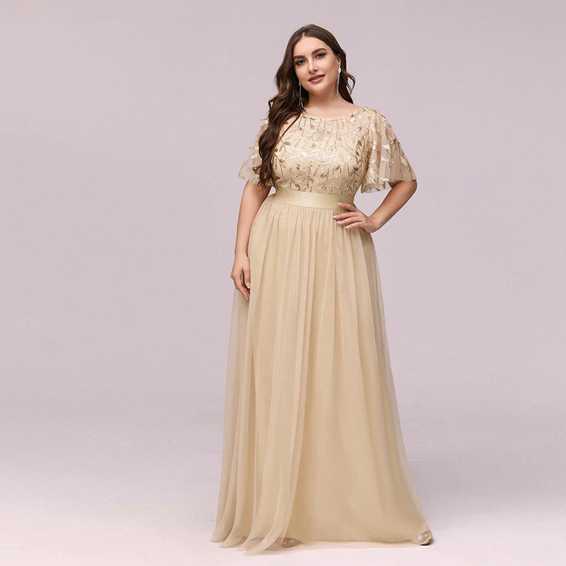 ICCLEK Vestido Feminino Festa Luxo Women's Elegant Dresses Loose Women's Red Evening Dresses Vestido Natal Plus size 8XL 9XL