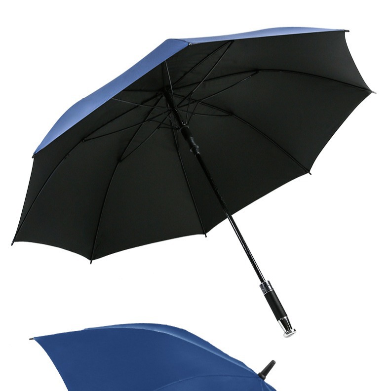 Storm-Resistant Straight Pole Umbrella with 30 Ribs - Super Large Size for Rain & Shine Use
