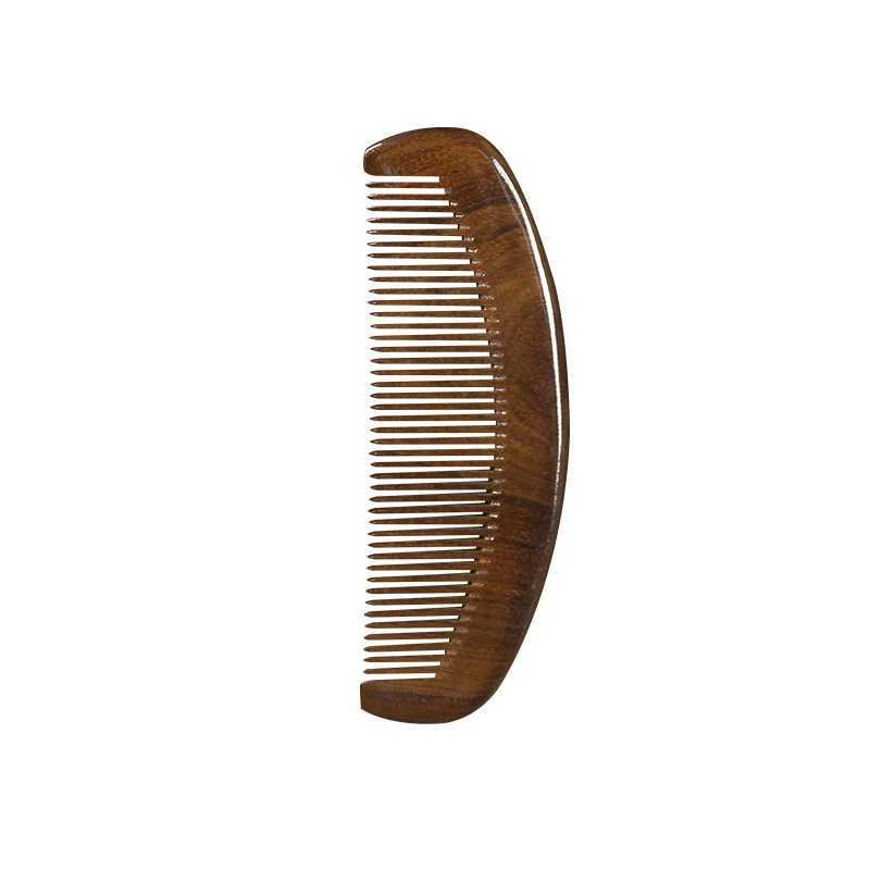 Wooden comb big black gold silk sandals wooden comb anti hair wide teeth home straight curly hair portable comb letter W241112