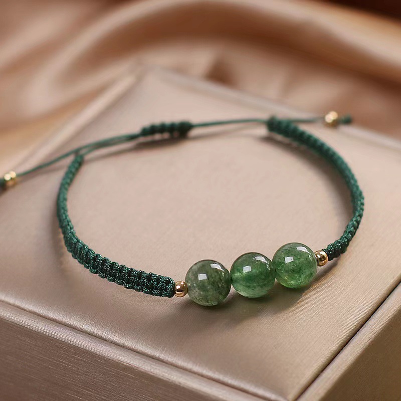 Chinese Style Handmade Strawberry Crystal Couples Bracelet Trendy Design Red Rope for Luck and Love Ideal Gift for Best Friends 8ae3e