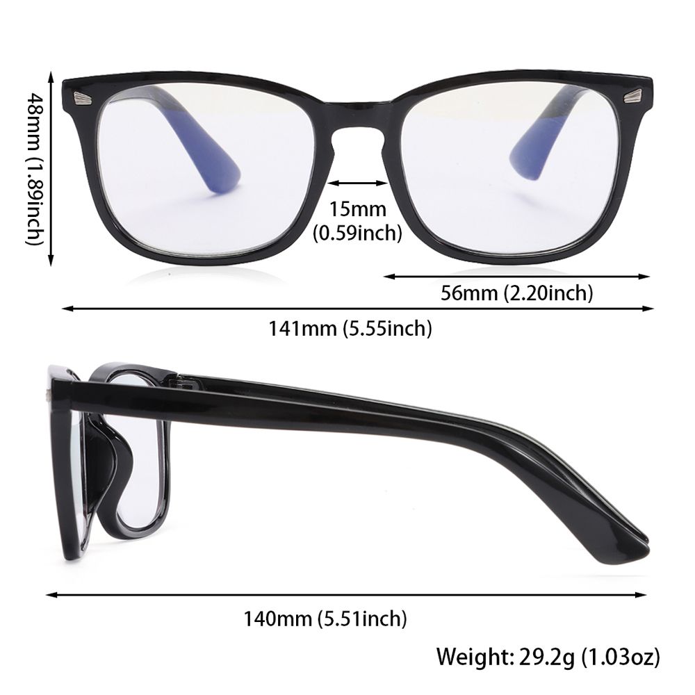 Square Progressive Multifocus Reading Glasses Anti Blue Light Presbyopic Glasses Spring Hinge Readers Far and Near Dual-use