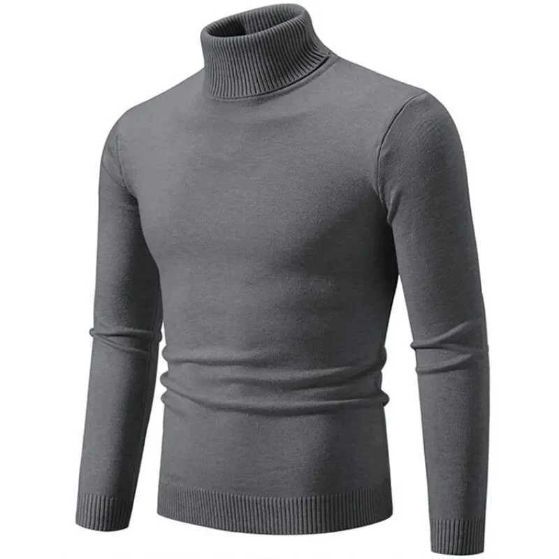 5XL Mens Sweater Ultra Thin Fit Pulling Flower Mens Knitted Sweater Bottom Shirt Autumn and Winter Turtle Neck Warm Solid Color Sweater W2411111