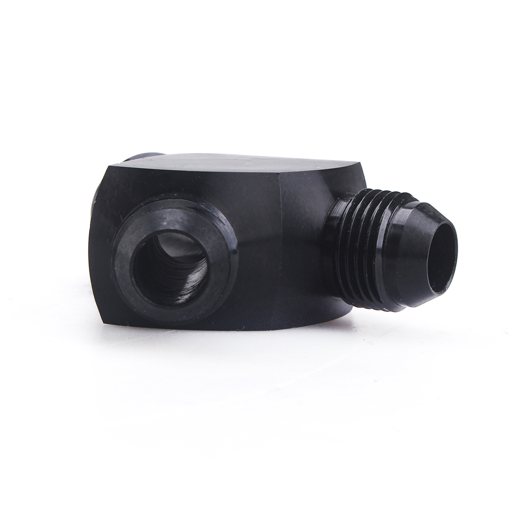 Universal AN6 AN8 AN10 AN12 Aluminum Block Adapter Fittings Adaptor Black Blue Y Type Oil Pipe Joint