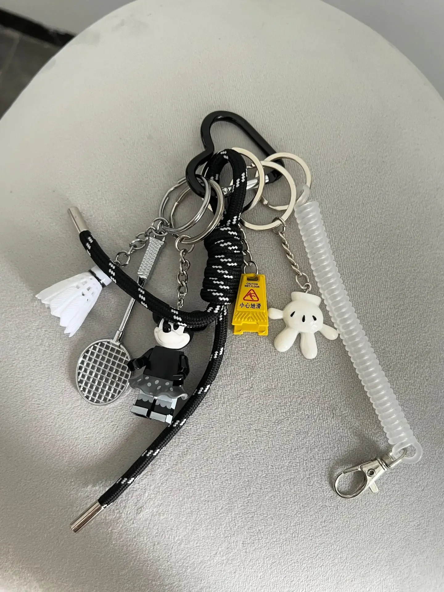Dachshund Keychain Leather Bag Strap n Ins Personalized Car Pendant Miu Purse Sac A Main Femme Handbag 241112