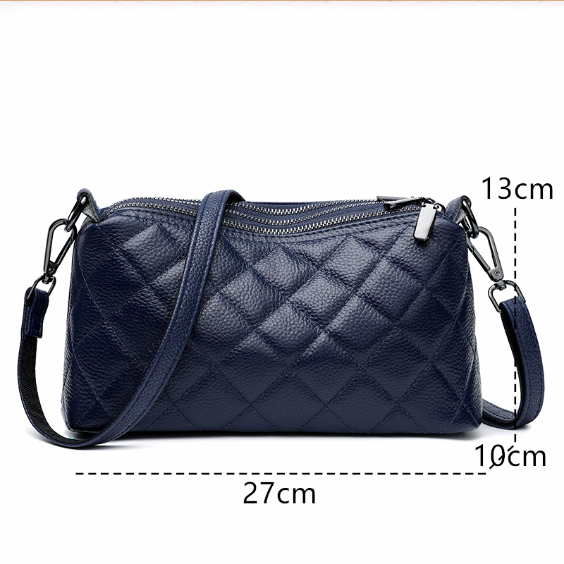 Designer 3 Layers Women's Handbag Cow Leather Female Tote Sac Soft Solid Genuine Leather Shoulder Crossbody Bag For Women a2b32