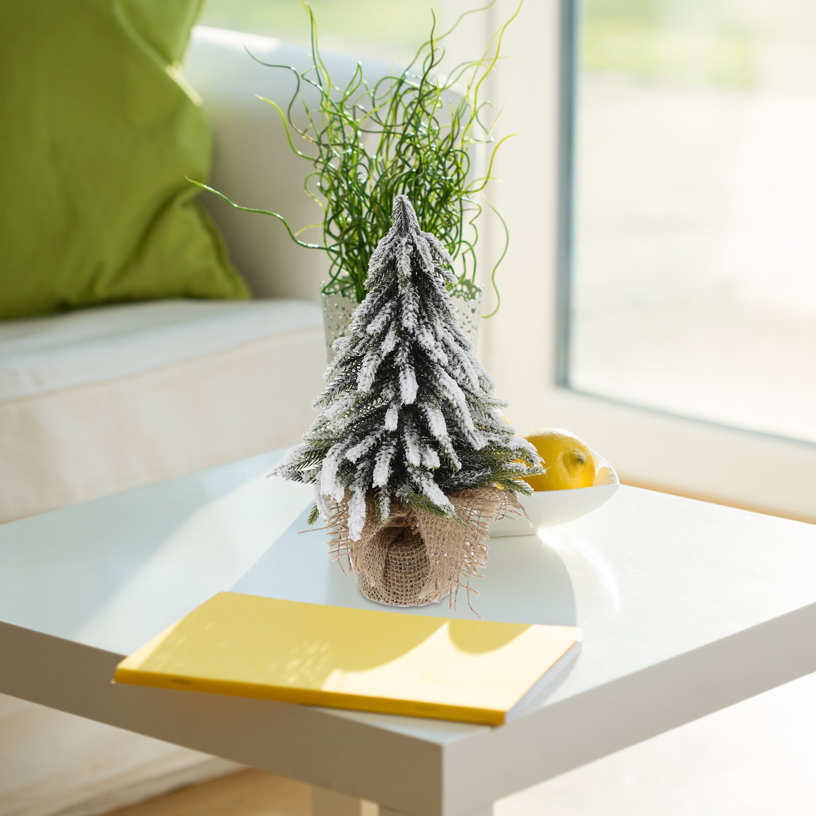 Desktop Christmas Xmas Tree Decor Party Ornaments Props Mini Table Lamp Decorations Desktop Christmas Tree Ornament Xmas smile