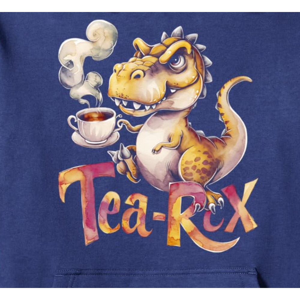 Hoodie for Mens Womens TeaRex Dinosaur Lover Funny Tea Time Graphic Tees Pullover Hoodie Graphic Hoodies sweatshirt cool