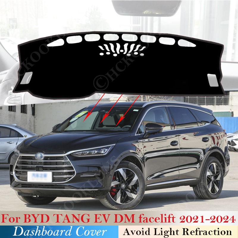 Dashboard Cover For BYD TANG EV DM facelift 2021~ 2023 Car Accessorie Anti-Slip Anti-dirty Mat Pad Sunshade Dashmat Protect 2022