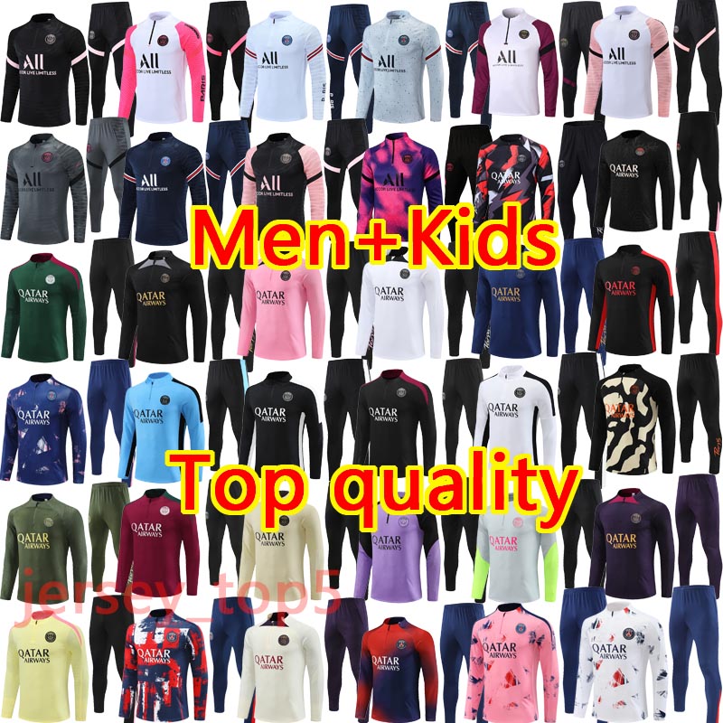 2024 25 pPSG tracksuit Paris tracksuits training chandal 21 22 23 24 25 survetement tuta retro futbol psgES Soccer tracksuit football tracksuit kid men kids kit