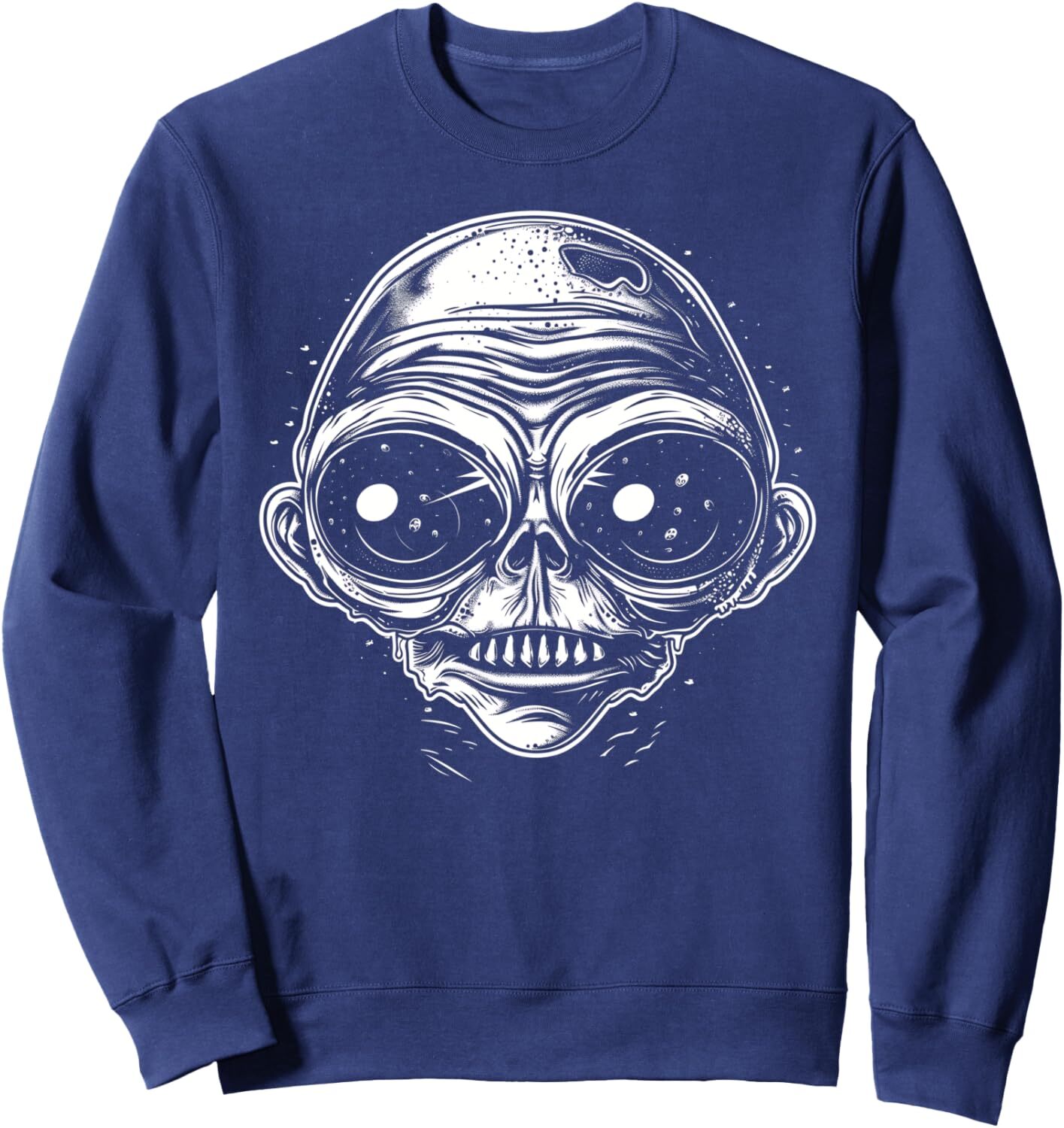 Long Sleeve Shirts for Men sweatshirt Skull Art Design with Wrinkled Face Details for Halloween Sweatshirt T shirt Tee Streetwear Casual tops clothes