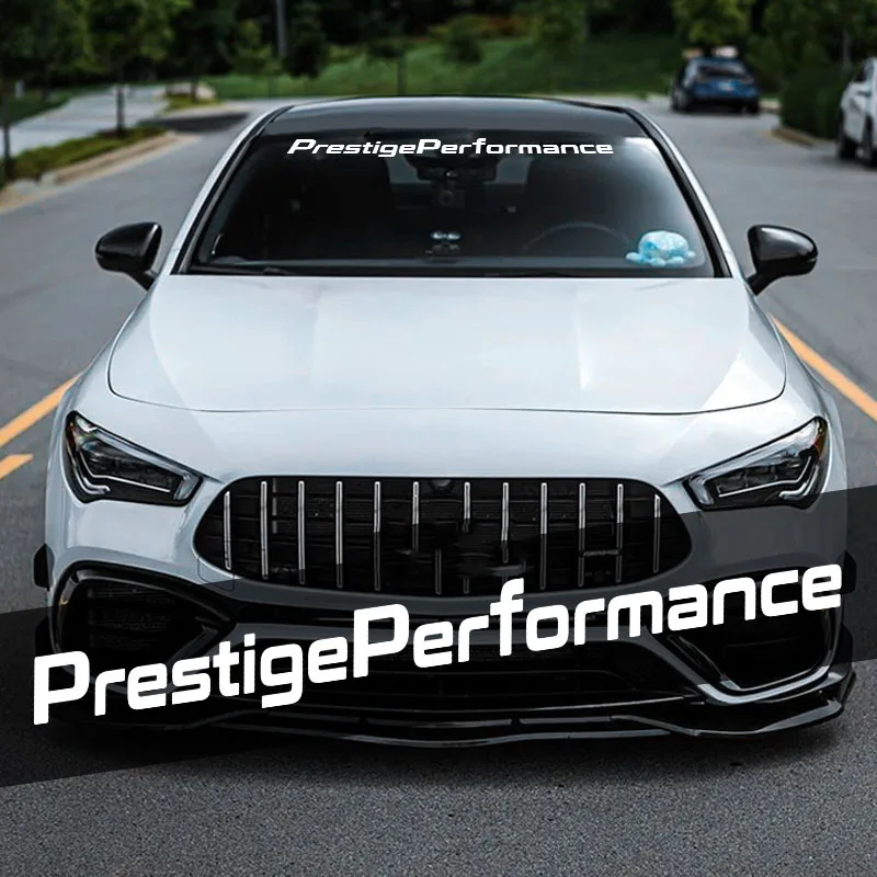 1pc Prestige Performance Car Front Windshield Stickers Sunscreen Rear Window Door Decals Vinyl Wrap Creative Auto Accessories