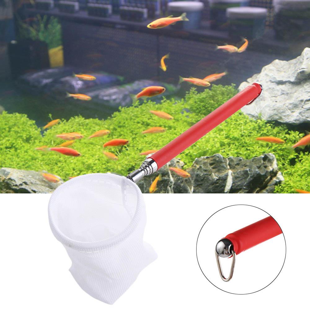 Retractable Fish Tank Cleaning Fish Scoop Cleaning Tool Shrimp Catching Fishnet Aquarium Supplies Fish Tank Accessory Catch Net