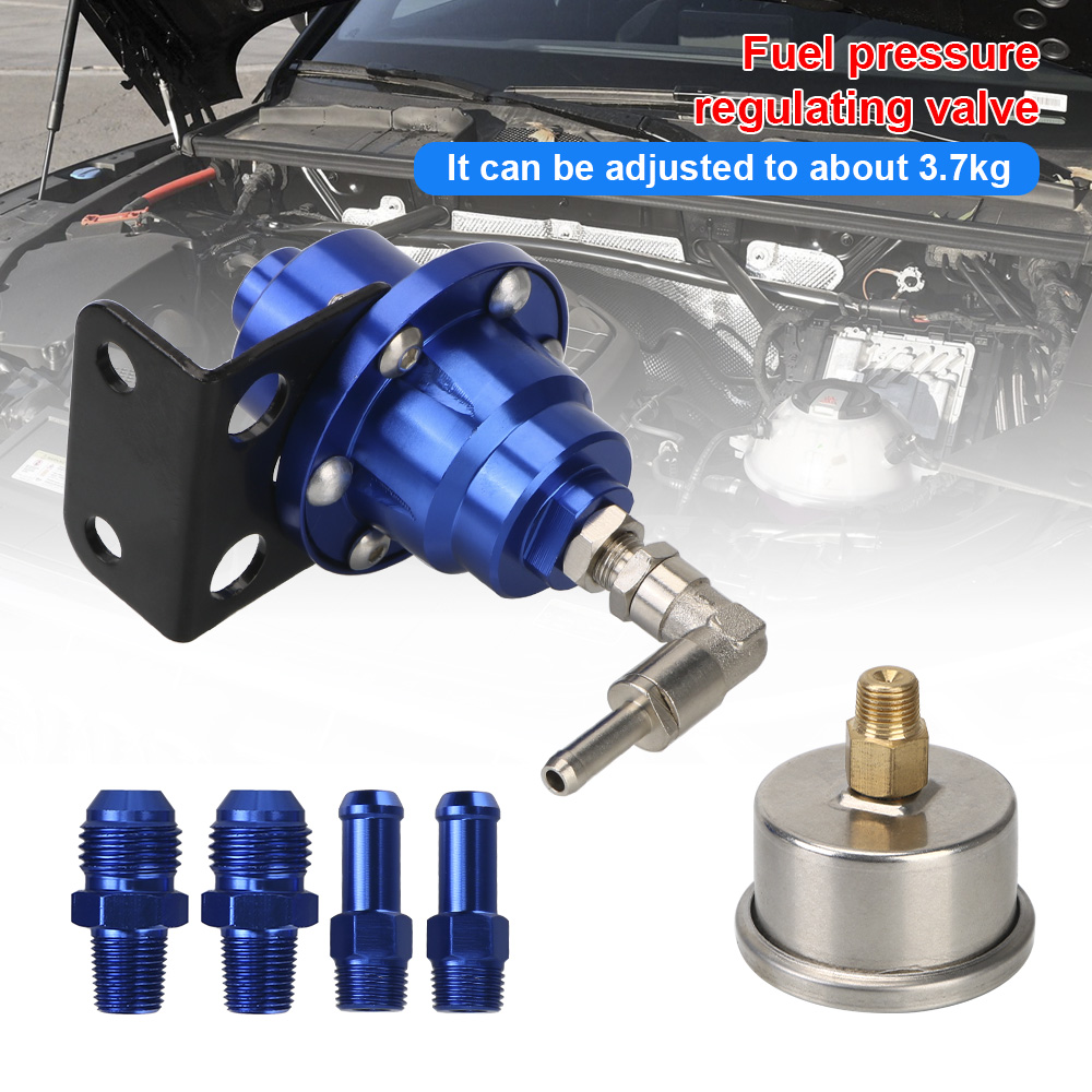 With Gauge Kit Aluminum Universal With Logo Vehicle Refitting fuel Supercharger Adjustable Fuel Pressure Regulator