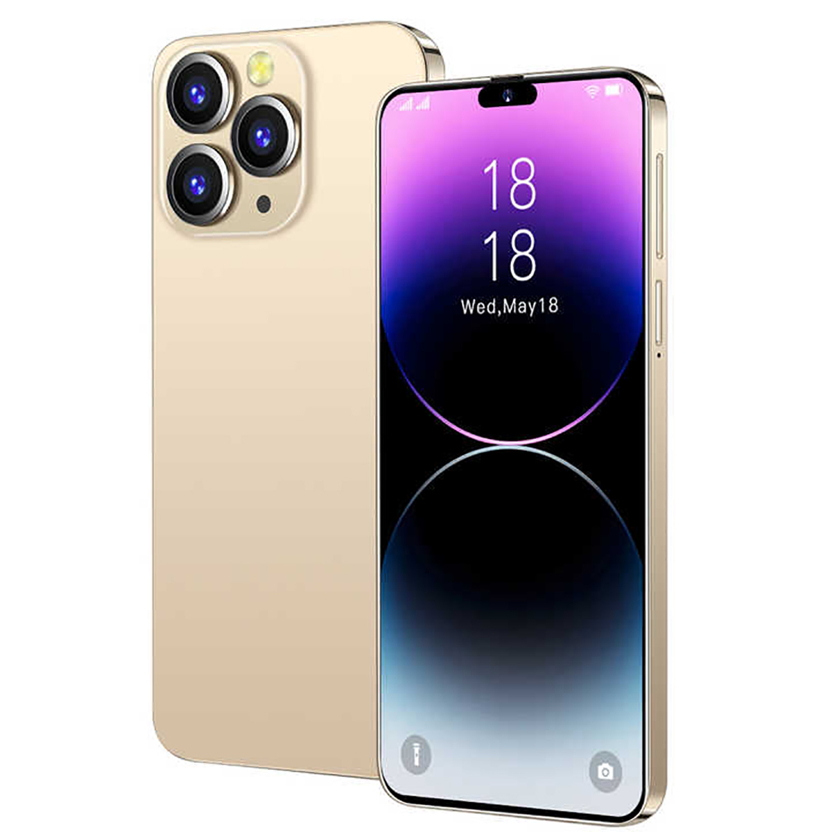 i14 Pro Max Cellphones 6.8-inch HD Screen Android 12 Phone Qualcomm 888 CPU,16GB+1TB Android Phone,48MP+108MP Camera Pixels 8000mAh Battery 5G Dual SI