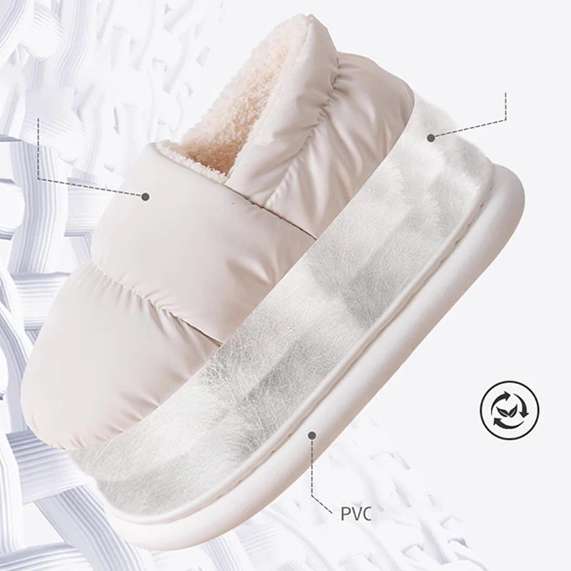 Cotton slippers womens autumn and winter bags 2024 anti slip and waterproof indoor home and household confinement shoes 241112