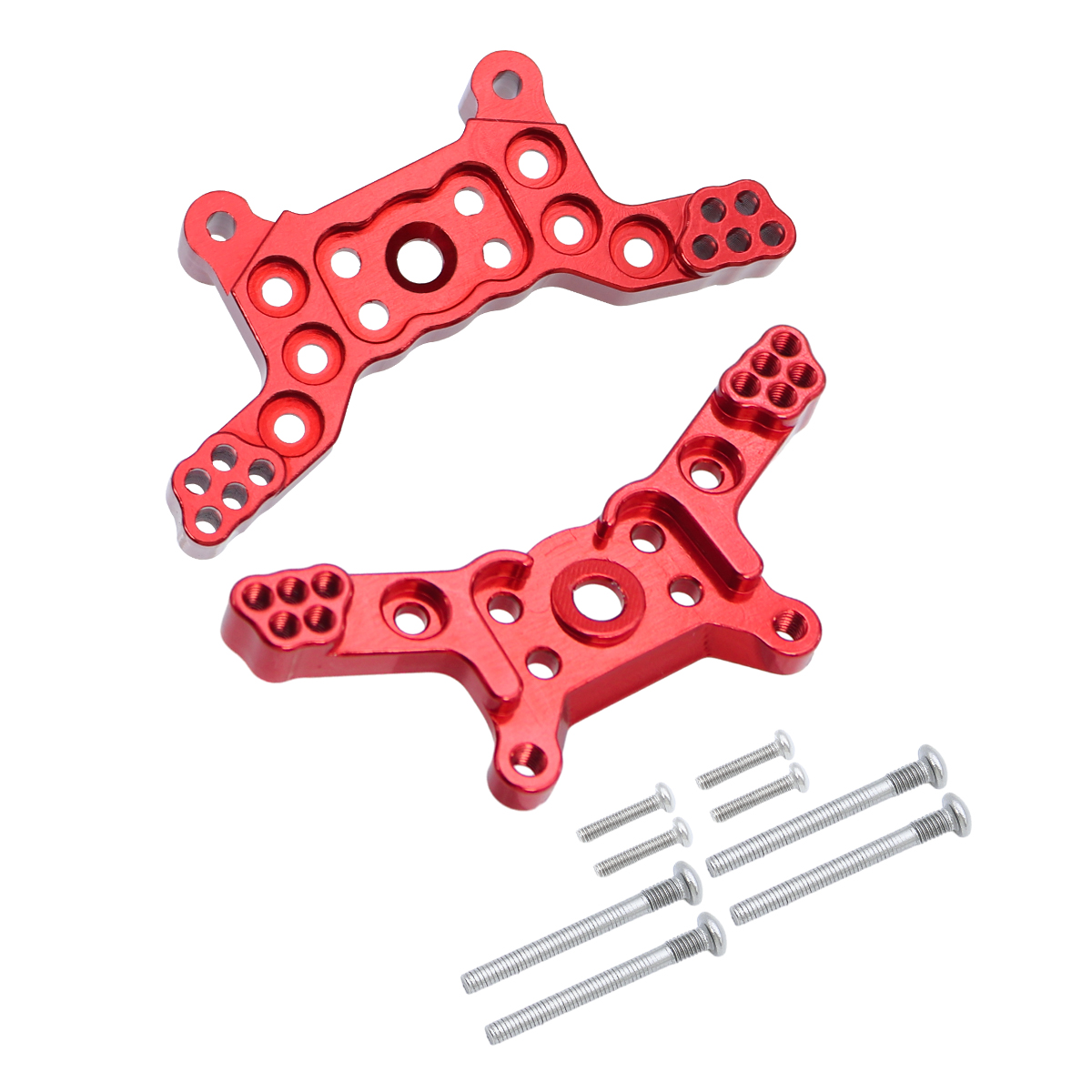 2Pcs 1/14 Mjx Hyper Go 14209 14210 Aluminum Front Rear Tower Shock Bracket Mount Remote Control Car Upgrade Parts