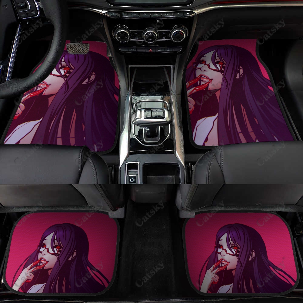 Rize Kamishiro tokyo ghoul Car Floor Mats Carpet Non-Slip Rubber Mats 4-Pack for Car Accessories SUV Truck Floor Mats