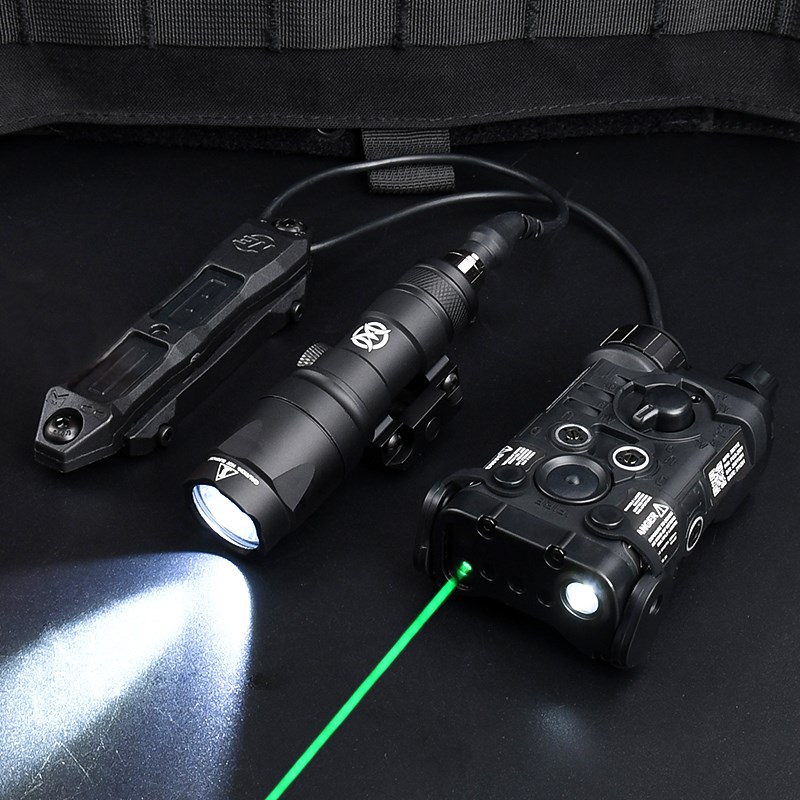 Tactical NGAL Red Dot Indicator Wadsn M300A Scout Light Ngal Red Green Blue Laser Remote Dual Switch Fit Mlok keymod 20MM Rail