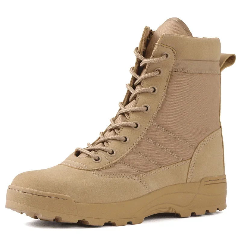 Tactical boots special forces desert combat boots outdoor hiking boots ankle shoes work safety shoes 241126