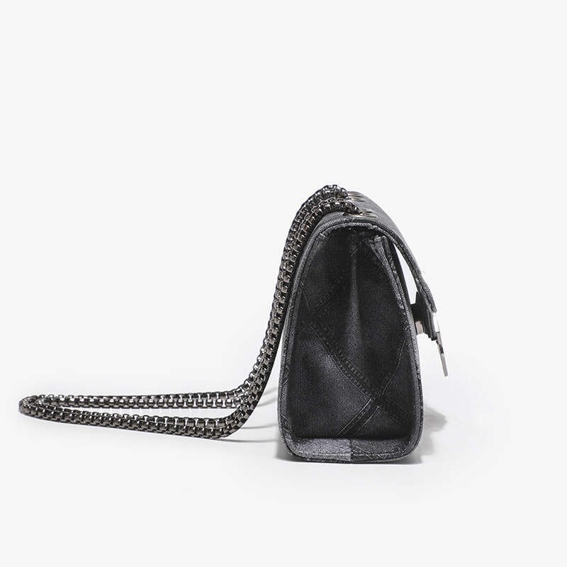 2024 new water ink denim simple chain crossbody dia check emed small square bag with single shoulder