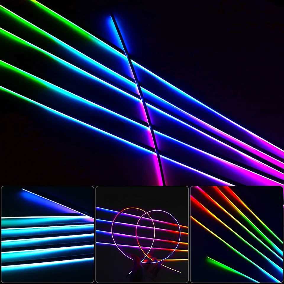 For 18/22 in 1 LED Car Interior Ambient Strip light Symphony Fiber Optic Atmosphere Lamp support APP Control Car AccessoriesLX241112