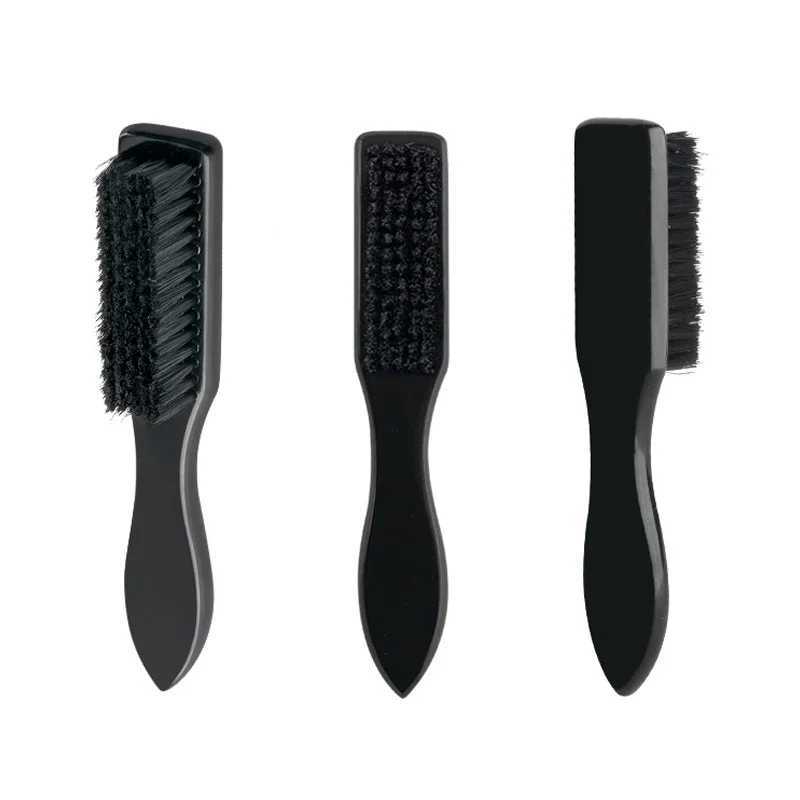 PC cleaning brush hairdressing brush beard brush wooden handle anti-static barber hair comb mens shaving tool W241112