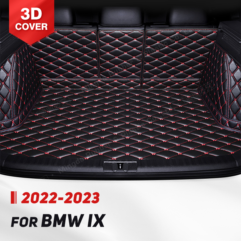 Auto Full Coverage Trunk Mat For iX 2022 2023 Leather Car Boot Cover Pad Cargo Liner Interior Protector Accessories f338a