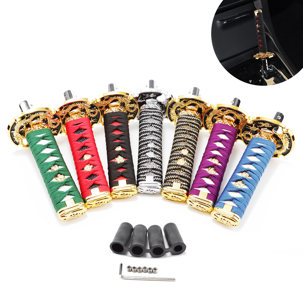 Universal 150MM JDM Style Katana Samurai Sword Shift Knob Shifter With Adapters Gear Shift knob car accessories fd205
