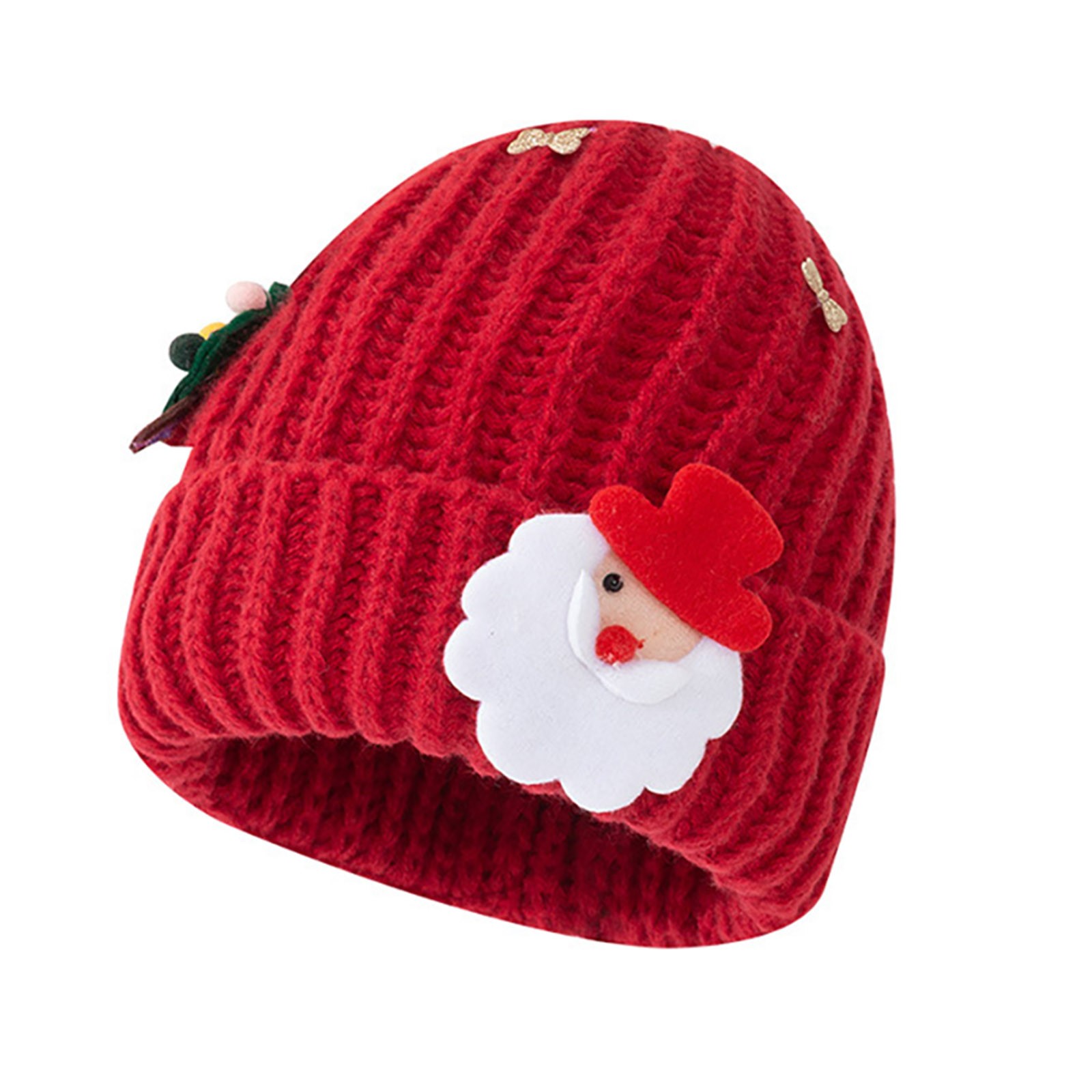 Winter Santa Furry Thickened Woolen For Versatile Big Head Circumference Showing Face Small Hat Skiing Cap with Women
