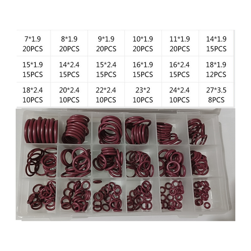 O Ring Set Seal Kit R134a R12 HNBR Rubber O-Rings Assortment For Car Automotive Air Conditioner A/C System Repair Tool