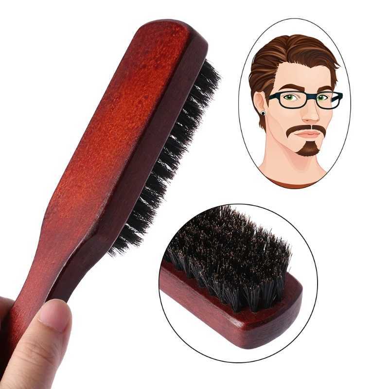 Brush wooden handle brush comb keratinization straightening W241112