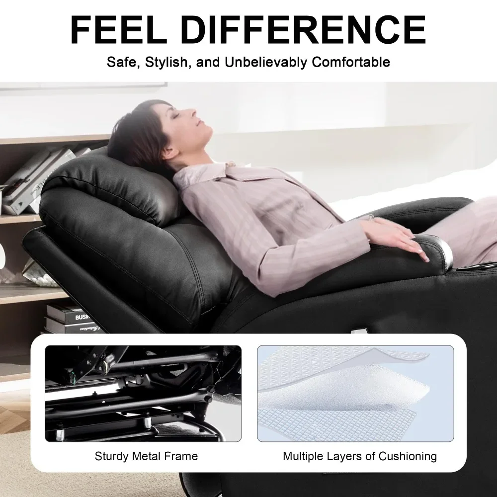 2023 New Recliner Chair Rocking Chair Sofa with Massage and Heat