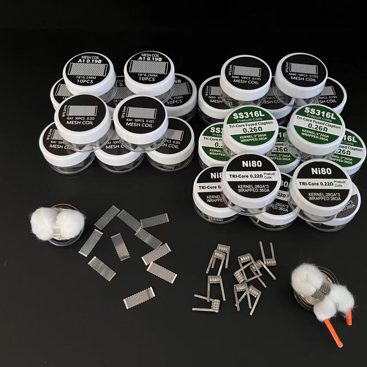 Zeus X Mesh Coil Ni80 0.17/0.22ohm KA1 0.19/0.2ohm SS316L 0.26ohm For ZX II Zeus/Kylin M/Dead Rabbit M/Profile Series