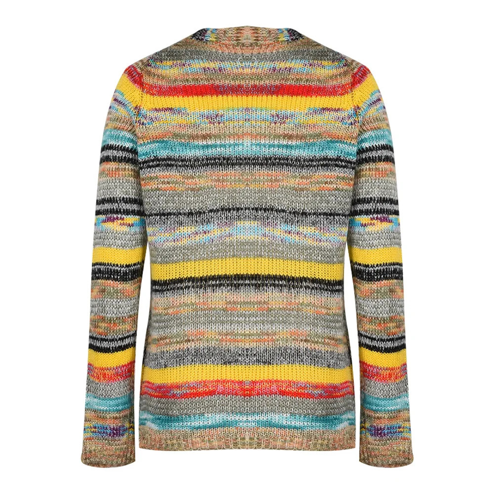 Sweater Knitted Cardigan Thin Loose Jacket For Women 2023 Korean Casual Y2k Crop Clothes Elegant Female Clothing Fashion Top 241111