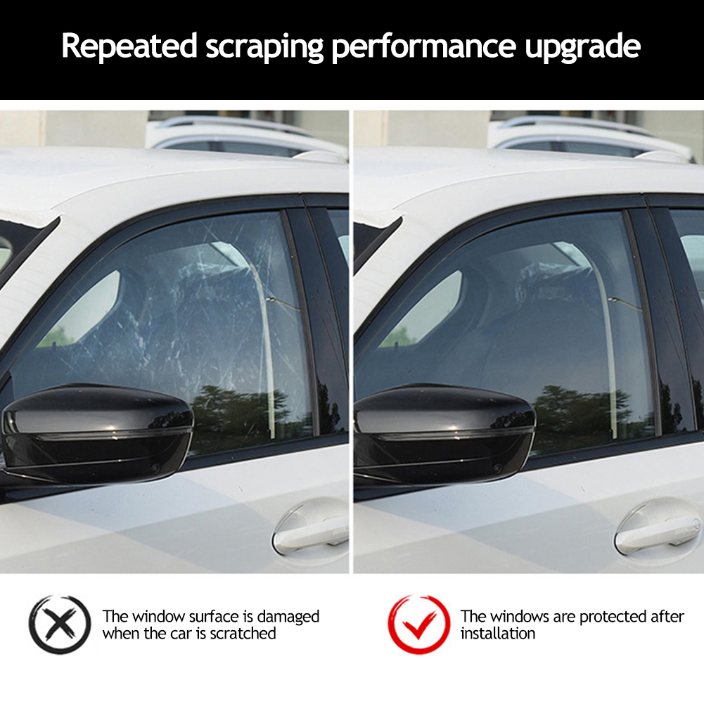 6M x50CM VLT Black Car Window Foils Tinting Film Roll with Tube Package Auto Home Window Glass Solar UV Protector Sticker Films 1288a