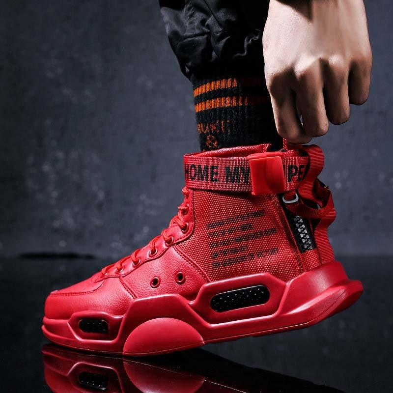 Brand Mens Casual High-tops Trendy Boys Basketball Sports Tennis Outdoor Off-road Shoes Couple Sneakers